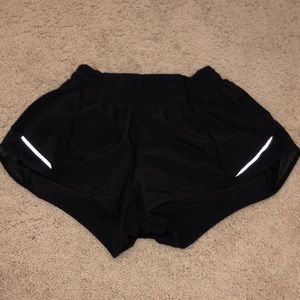 size 2 lululemon shorts, black (2.5 inch)